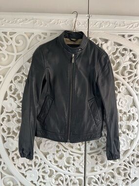 Coach Black Leather Jacket XS | 100% Sheep Leather | Moto Style | Well Loved